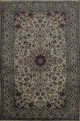 Traditional Floral Area Rug 6×8 Handmade Wool/ Silk Vintage Living Room Carpet