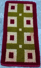 Vintage Mid-Century Scandinavian: Long-Pile Rya Shags, Traditional Rug (2×4 ft.)