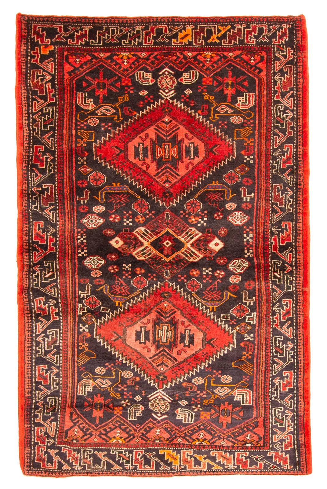 Vintage Traditional Hand-Knotted Area Rug 4'6" x 7'2" Oriental Wool Carpet gallery