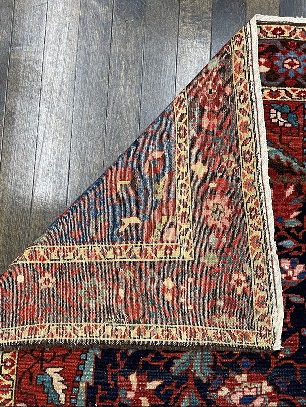 Extremely Rare And Gorgeous Kermann Rug circa 1920 Unique Color+Design 4’7x6’10” gallery