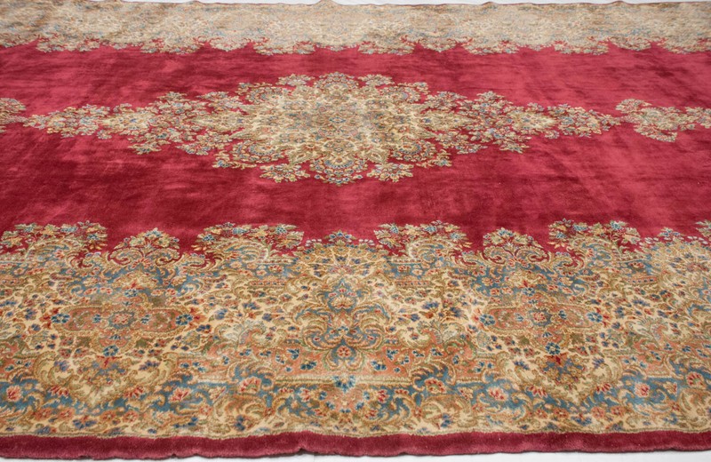 RRA 12x24 Authentic Oriental Carpet Traditional Design Rose Red Rug 12185 gallery