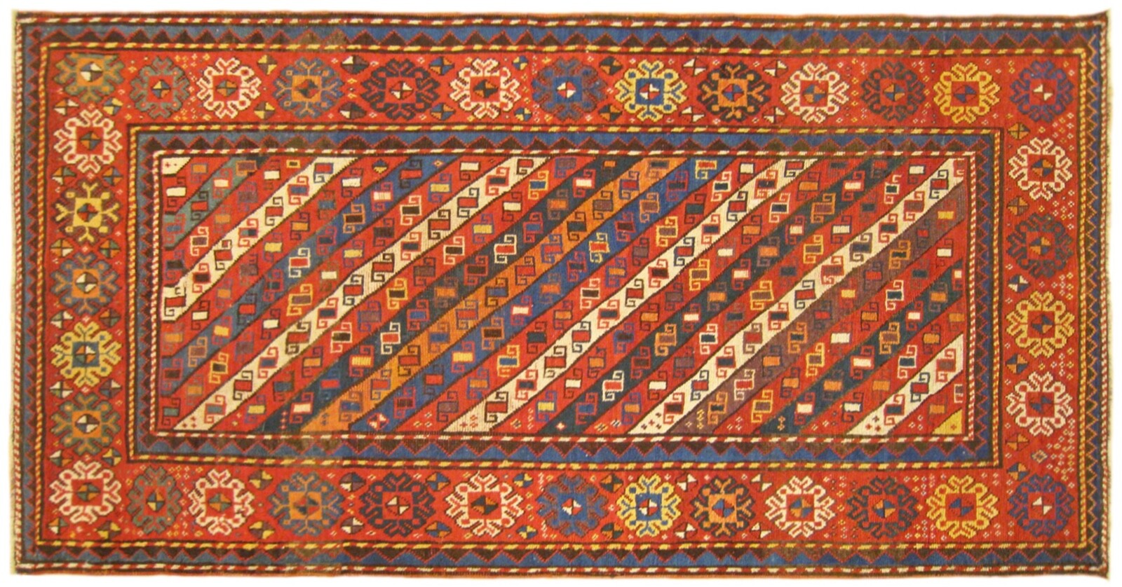 Antique Hand-Knotted Caucasian Gendje Oriental Rug gallery
