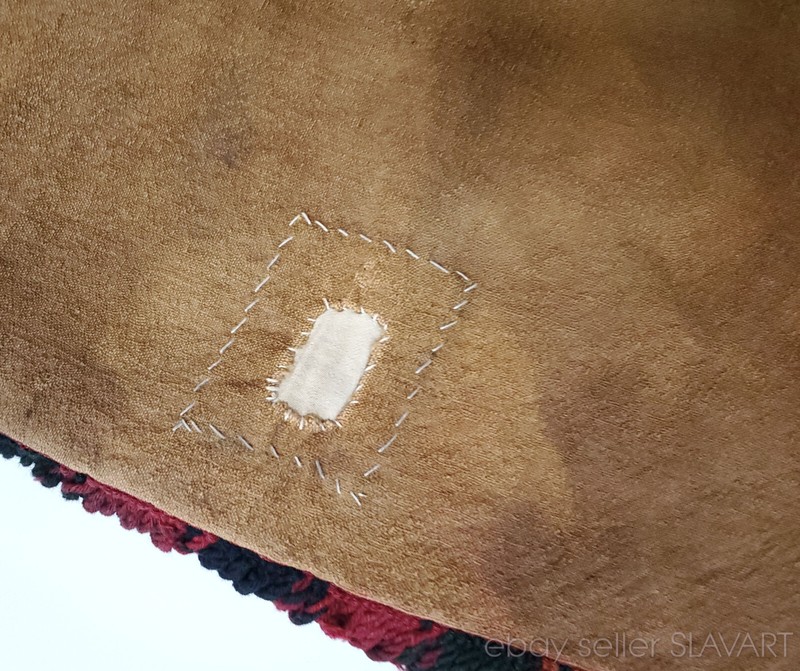 Antique Yomud torba flatweave soumak Turkmen Uzbek tent bag face Tekke silk wool gallery