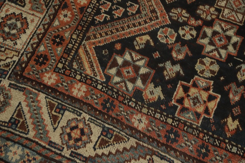 Antique Vegetable Dye Tribal Traditional Rug 4x8 ft Hand-knotted Wool Carpet gallery