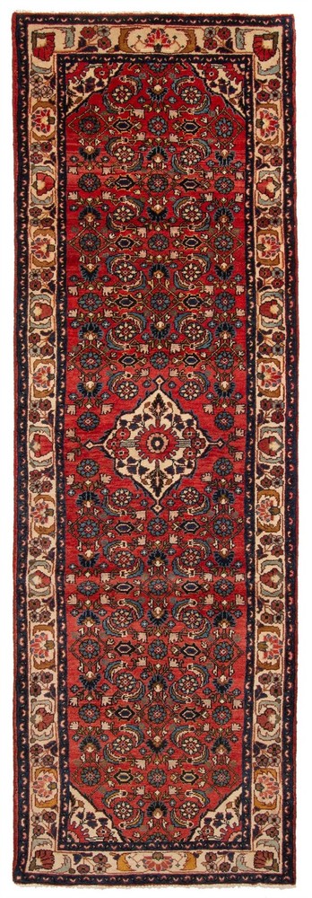 3'1" x 9'10" Vintage Hand-knotted Runner Rug Traditional Oriental Wool Carpet