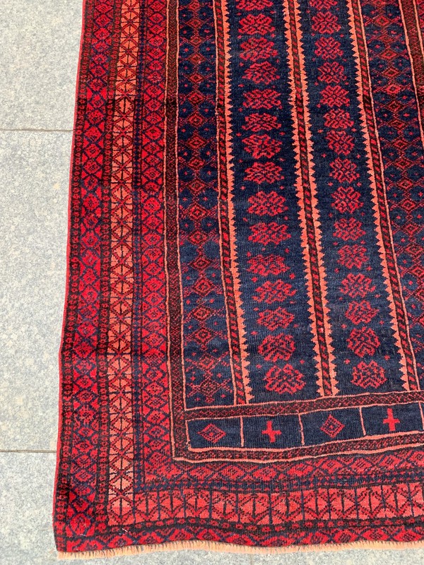 3'1'' x 5'2'' Vintage Natural Rug Village Rug Handmade Carpet.SKU:P1220 gallery
