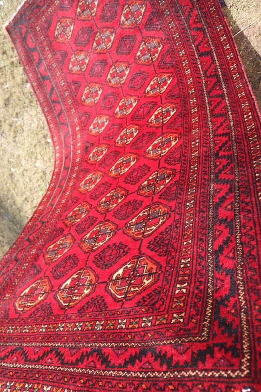 210 X 110 Vintage Stunning Natural Vegetable Dye Afghan Turkoman Morey Bukhara C gallery