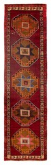 Vintage Hand-knotted Runner Rug 3’3″ x 12’4″ Traditional Oriental Wool Carpet