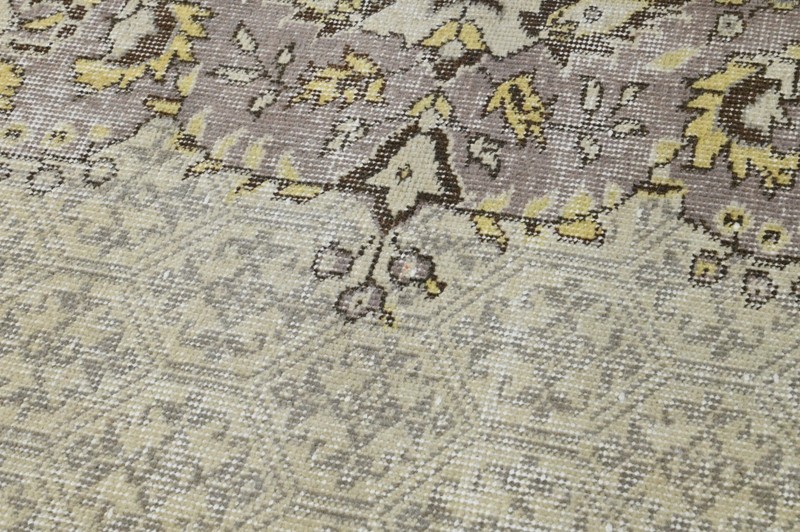 Vintage Turkish Runner Rug 2x10ft Wool Anatolian Handmade Hallway Oushak BEIGE gallery