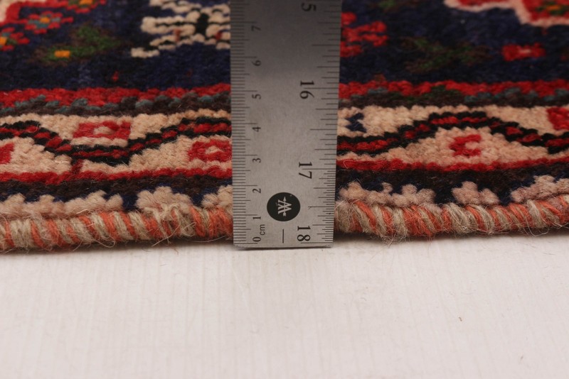 Vintage 3'7" x 4'9" Traditional Hand Knotted Vegetable Dye Wool Area Rug gallery