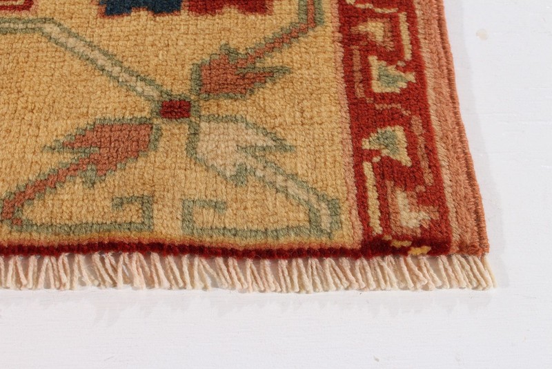 Vintage Hand-Knotted Area Rug 4'2" x 5'6" Traditional Oriental Wool Carpet gallery