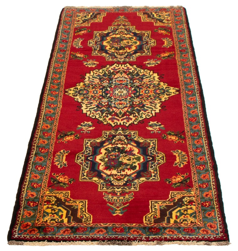 Traditional Vintage Hand-Knotted Area Rug 3'8" x 9'3" Oriental Wool Carpet gallery