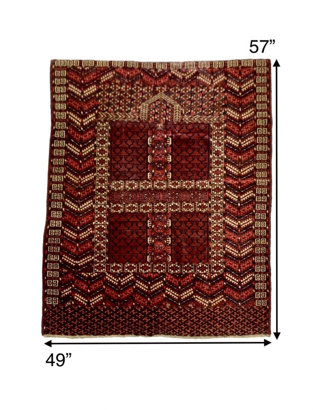 Rug Tribal Carpet Afghan Turkmen Oriental Antique Colourful Decor gallery