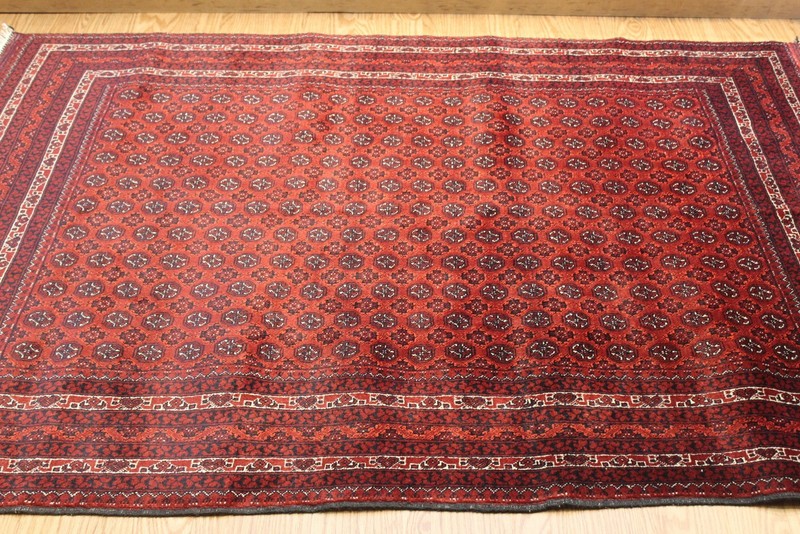 FINE QUALITY AFGHAN MOORI GUL RUG 5' X 7' Made out of Natural Wool Tribal 5x7 ft gallery