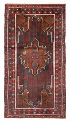 Vintage Hand-Knotted Area Rug 3’5″ x 6’6″ Traditional Oriental Wool Carpet