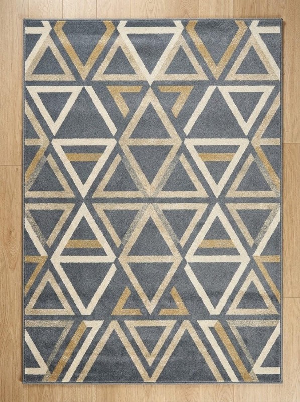 Hand-Tufted Wool Area Rug Geometric Pattern Modern Indoor Carpet for Home Décor gallery