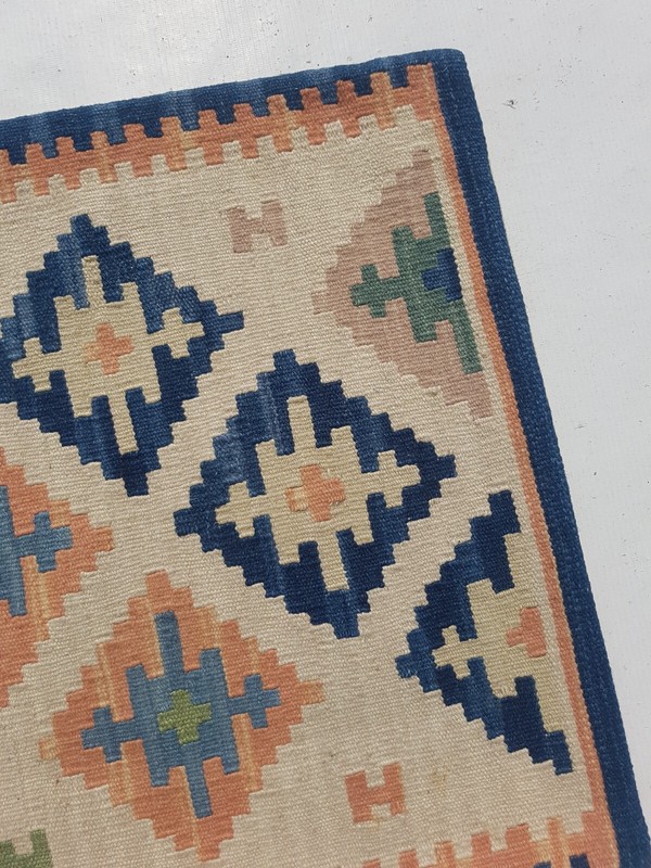 Vintage Traditional Handcrafted Swedish Kilim Rug for Home Décor 50x49 cm gallery