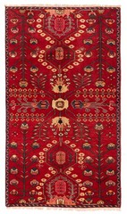 Vintage Traditional Hand-Knotted Area Rug 3’6″ x 6’2″ Oriental Wool Carpet