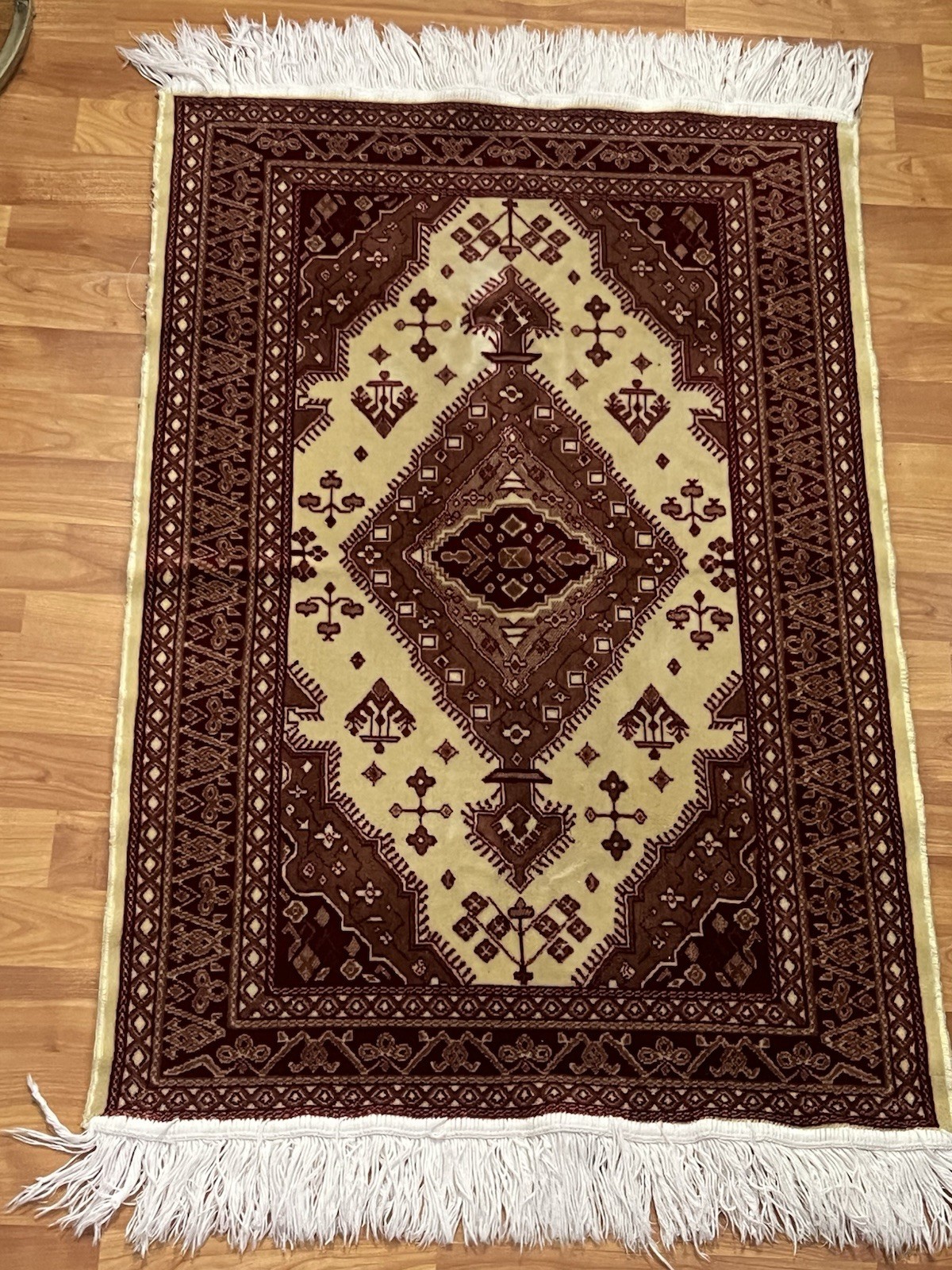 2'0 x 3'7 ft Vintage Afghan Baluchi Rug Hand Knotted Tribal Wool Accent Carpet gallery