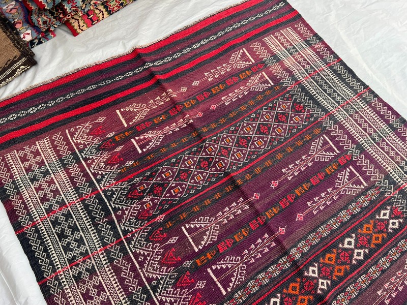 COLLECTORS ITEM 11.5X 4 ft Antique Maldari Belouch Nomad Full Embroidery Sistan gallery