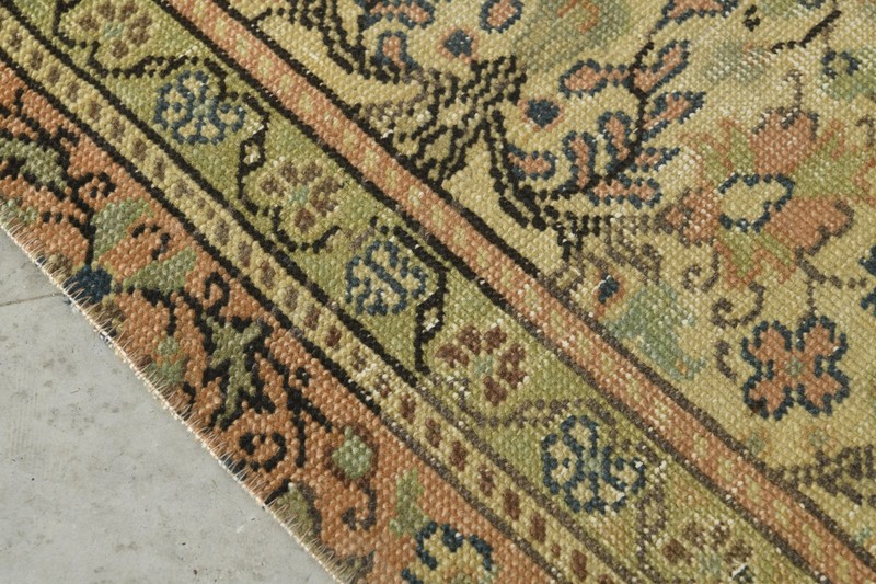 2x7 Turkish Wool Runner Rug Hand-Knotted Vintage Oushak Rug Decor Carpet,1154 gallery
