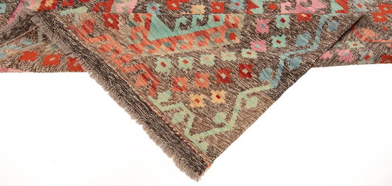 Kelim Afghan 196x151 cm Handwoven Oriental Carpet Rug Kilim gallery