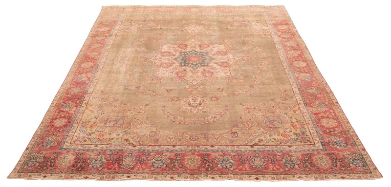 Vintage Hand-Knotted Area Rug 9'5" x 12'8" Traditional Oriental Wool Carpet gallery