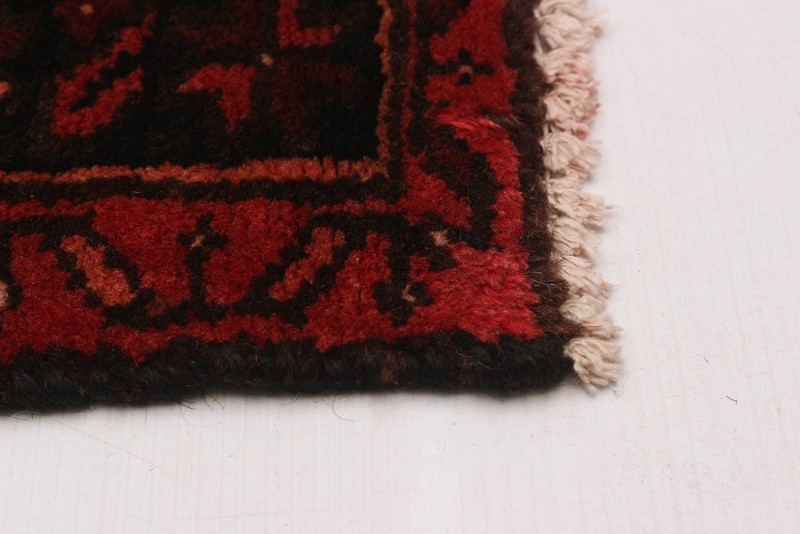 Vintage Hand-knotted Runner Rug 3'4" x 9'7" Traditional Oriental Wool Carpet gallery