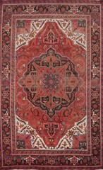 Traditional Area Rug 8×11 Ft Hand-Knotted Medallion Oriental Wool Carpet