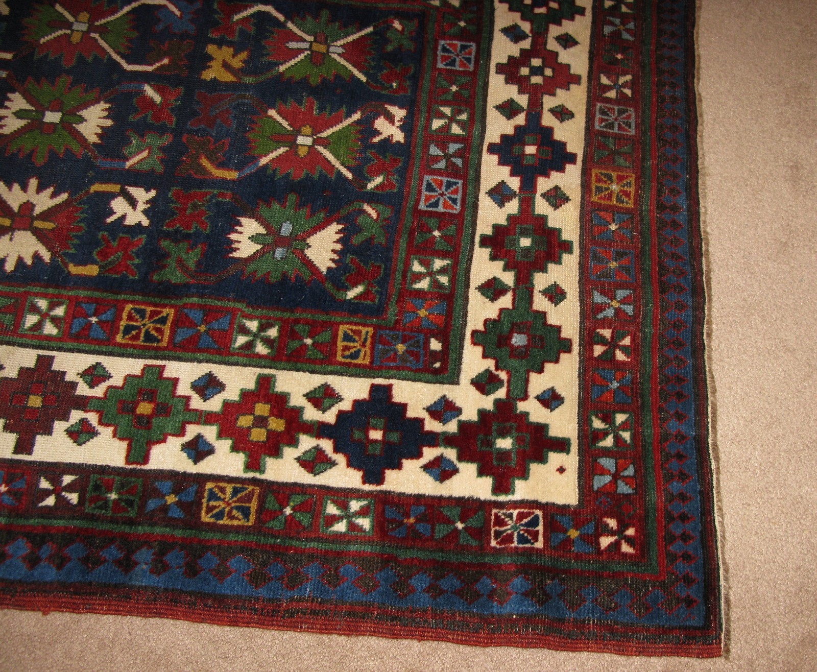 ANTIQUE SHIRVAN RUNNER 9' 6" x 3' 4", c.1890 - 1900 gallery