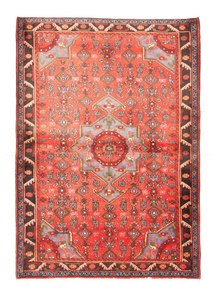 Traditional Vintage Hand-Knotted Carpet 4'9" x 6'9" Wool Area Rug