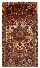 Vintage 4’6″ x 8’2″ Traditional Hand Knotted Vegetable Dye Wool Area Rug