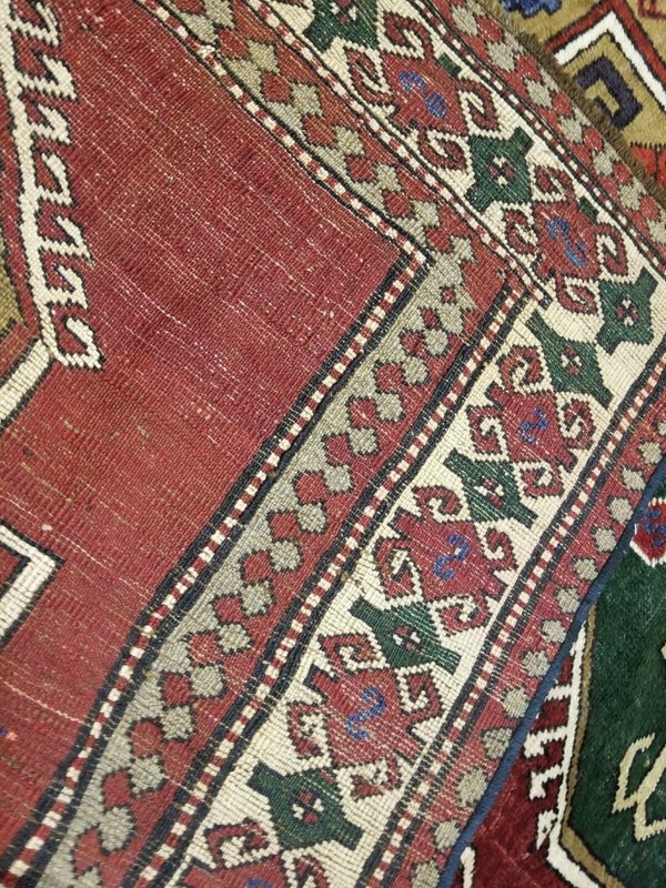 Antique Cr1900-1939's Wool Pile Natural Color Nagorno-Karabahk Area Rug 6x9ft gallery