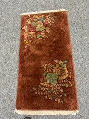 Antique Art Deco Chinese Rug 2.0×3.9 in good condition