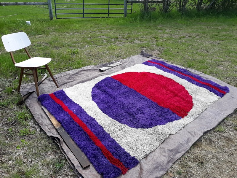 rya,ege,vintage,Scandinavian, carpet, rug 5 x 8 excellent gallery