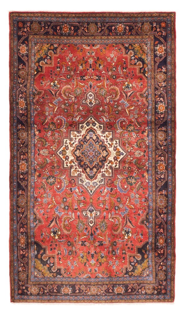 Traditional Vintage Hand-Knotted Area Rug 4'11" x 8'10" Oriental Wool Carpet