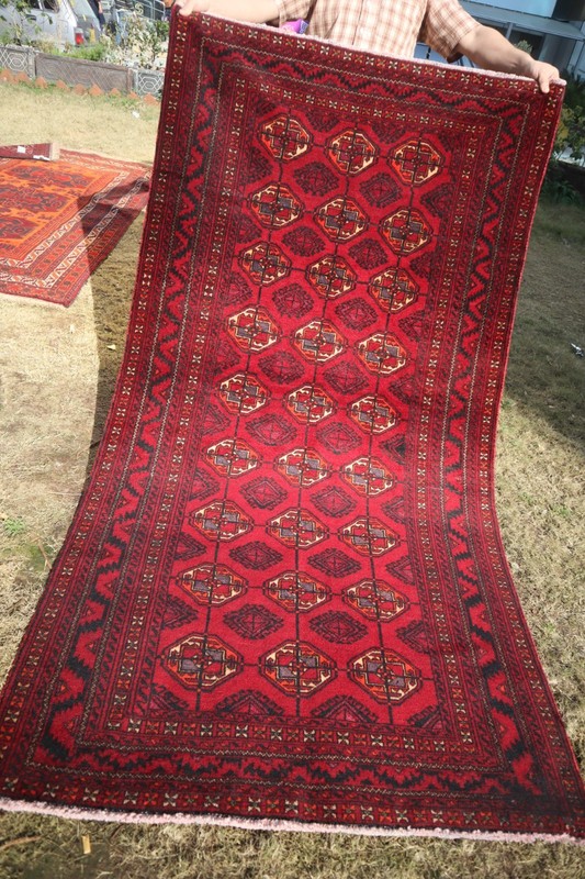 210 X 110 Vintage Stunning Natural Vegetable Dye Afghan Turkoman Morey Bukhara C gallery