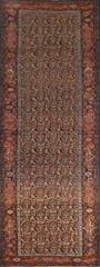 Pre-1900 Paisley Senneeh Vegetable Dye Runner Hand-made Antique Rug 5×16 Carpet