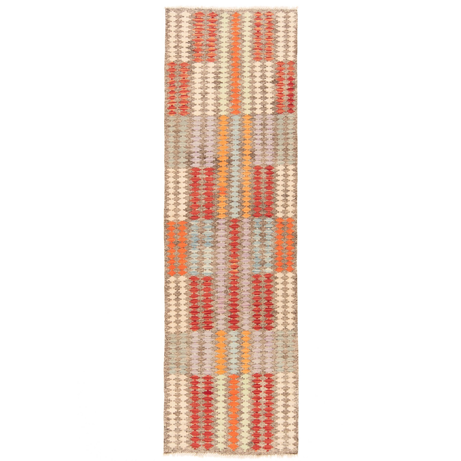 Kelim Afghan 288x84 cm Handwoven Oriental Carpet Rug Runner Kilim gallery