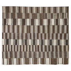 Vintage Minimal Kilim Rug,Striped Kilim Rug,Turkish Kilim Rug, 11’2 x 14’1 ft