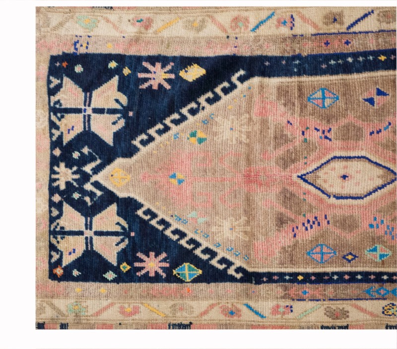 60+ Year Old One-of-a-Kind Kurdish Herki Runner Runner 93x285 cm / 3x9.4 ft gallery