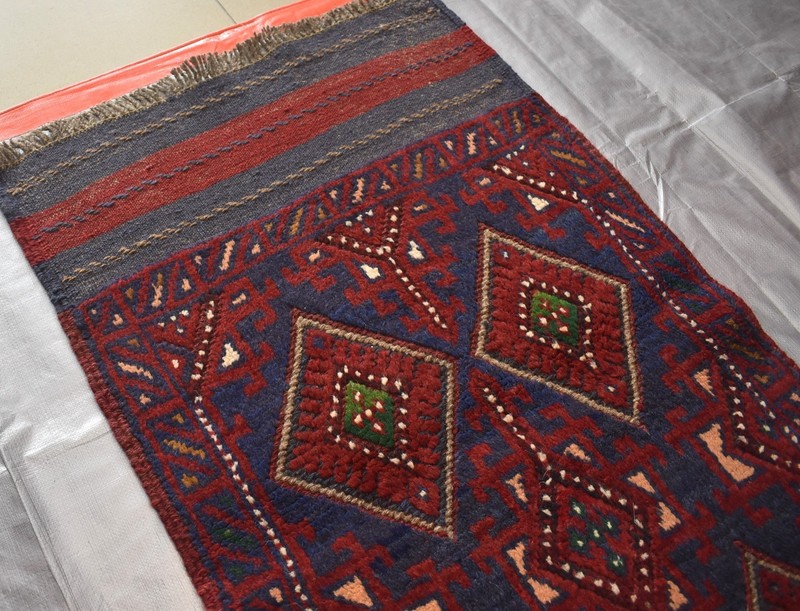 Antique Afghan Mushwani Runner Rug 2x11 Hand Knotted Wool Persian Style Hallway gallery