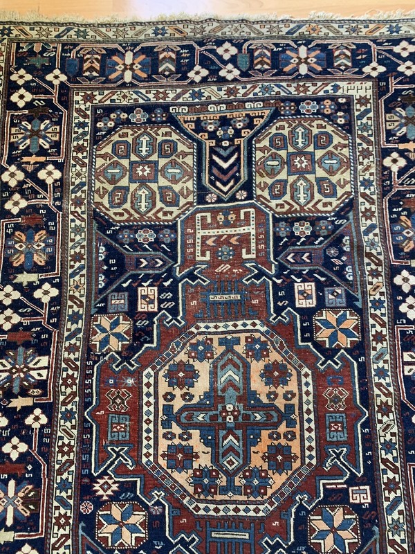 antique signed caucasian kazak dated 1905 hand made rug size 205x131cm gallery
