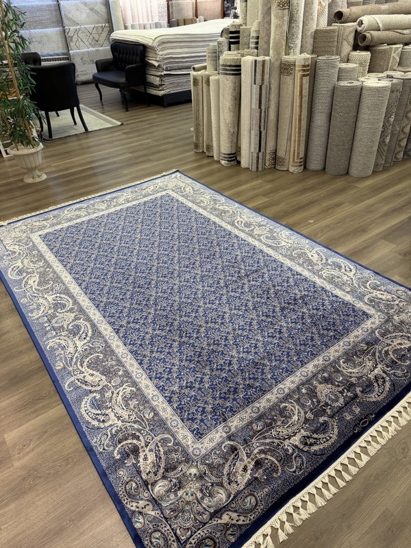 Turkish Pure Silk Rug 7x10 FT Machine Made Luxury Oriental Carpet Handmade Fring gallery