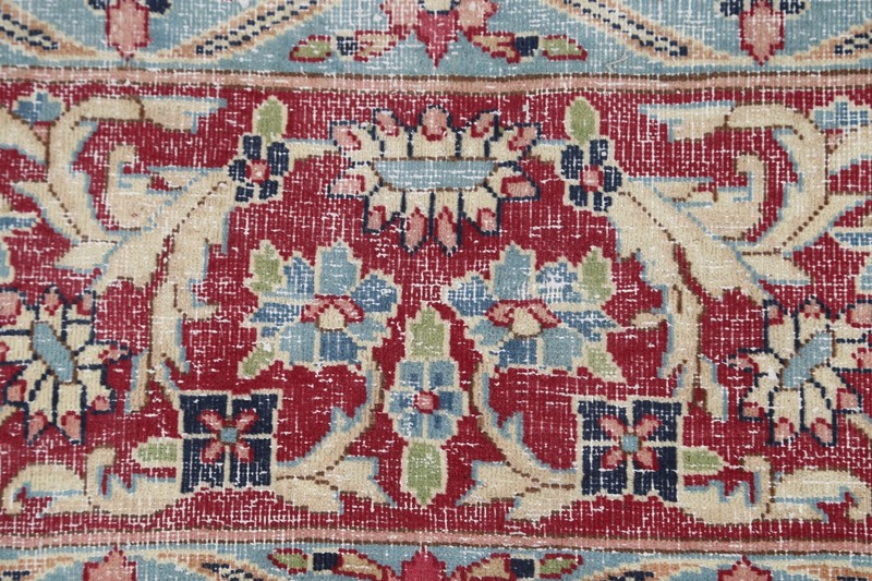 Muted Vintage Traditional Evenly Low Pile Hand-knotted Living Room Rug 8x12 ft. gallery