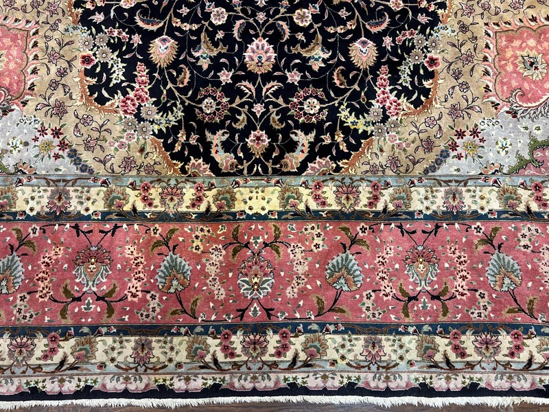 Magnificent Per'sian Ta'briz Rug 11x16 Wool Silk Fine 450 KPSI gallery