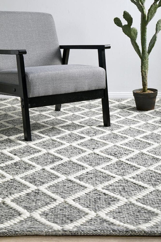 Huxley Hand Loomed Rug, 225 Cm Length X 155 Cm Width, Grey gallery
