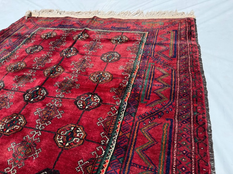 5x8 Ft Afghan Hand Knotted Vintage Wool Rug Bokhara Design Tribal Baluchi Carpet gallery