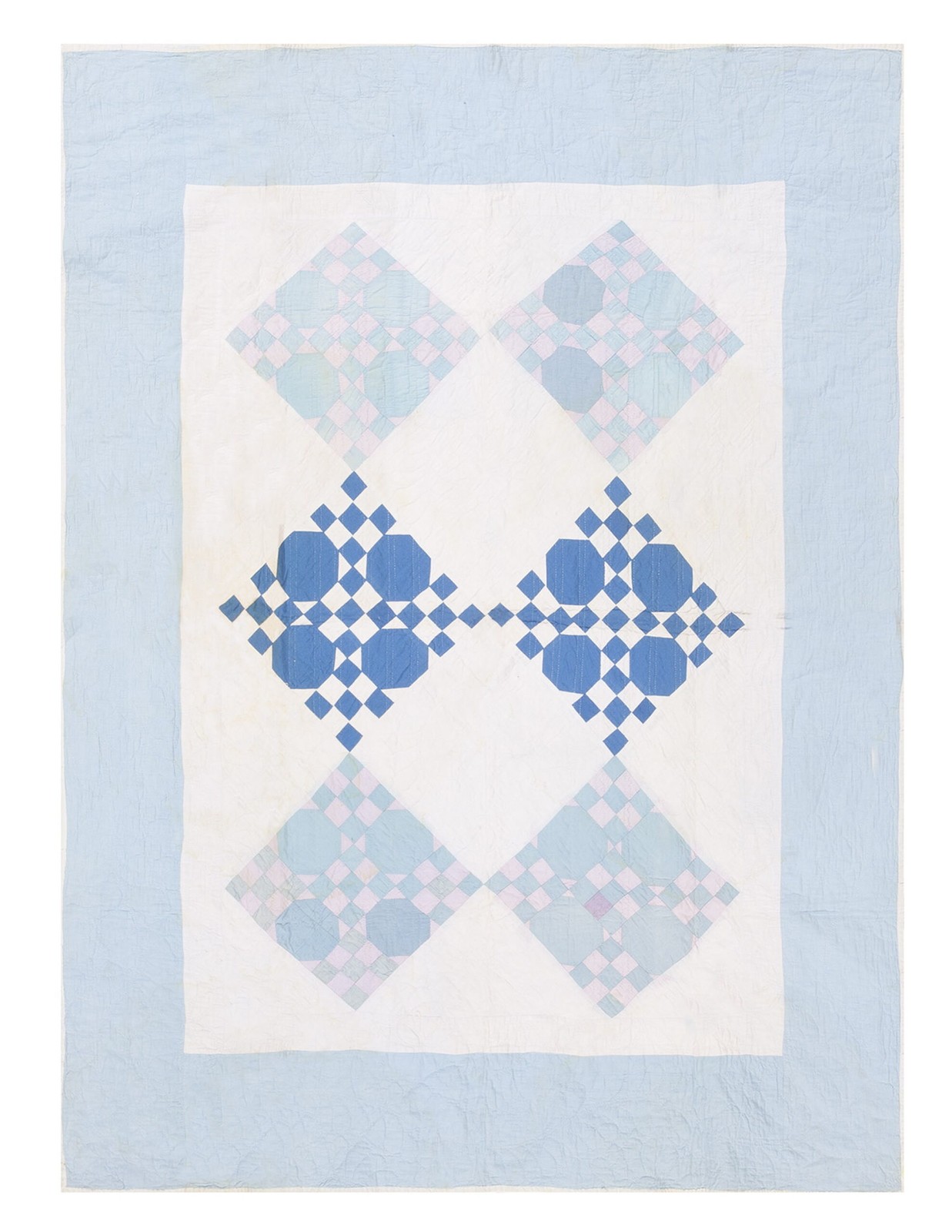 4X6 Antique American Quilts Wool Area Rug 1935 gallery