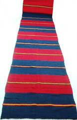 Antique vintage handmade hand-knotted rug runner 32″x 152″ pure wool #36